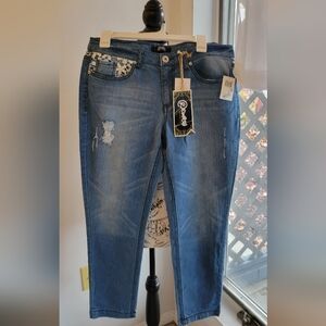 Rewash Blue Distressed Skinny Jeans